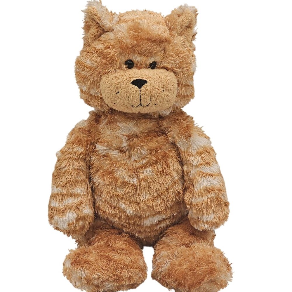 Russ Orange Brown Stripe Tabby Cat Teddy Bear Toy Beanie Plush‎ 12" Cute Y2K